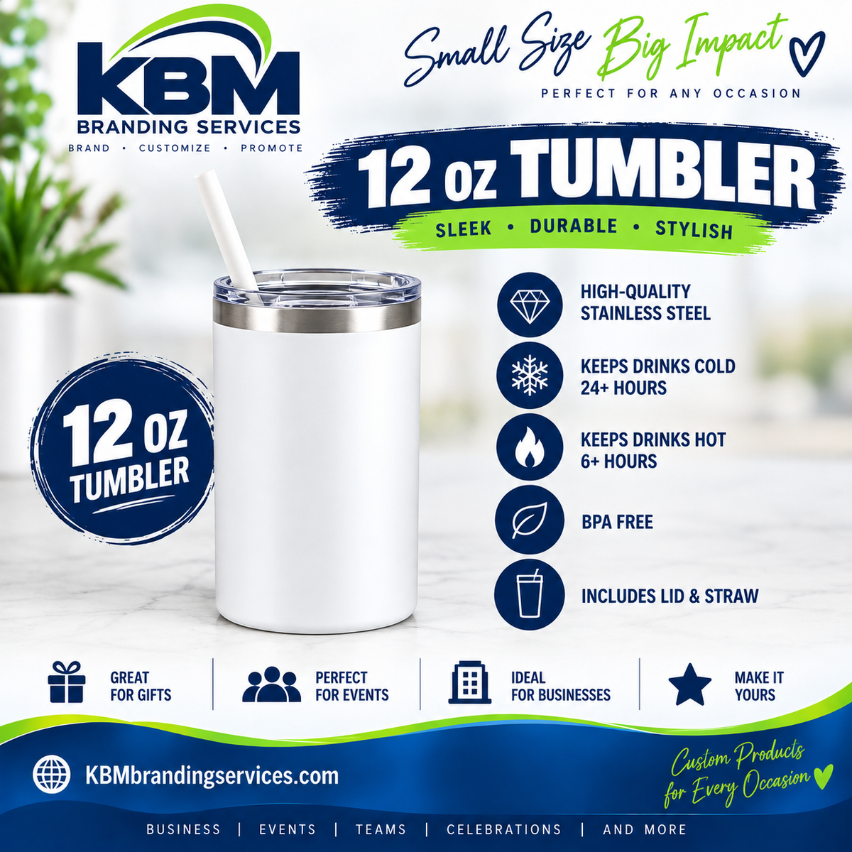Custom 12 oz Tumbler