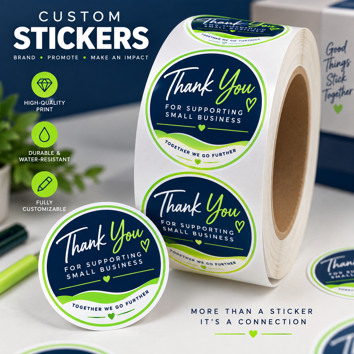 Custom Logo Stickers
