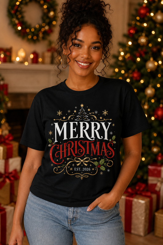 Custom Merry Christmas T-Shirt