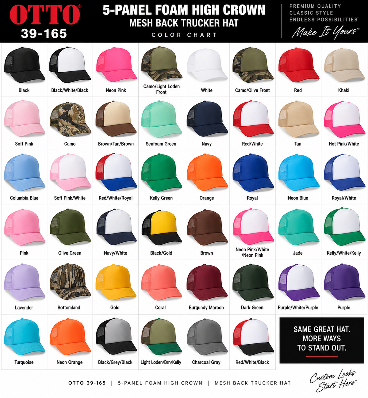 Custom DTF Trucker Caps Bulk