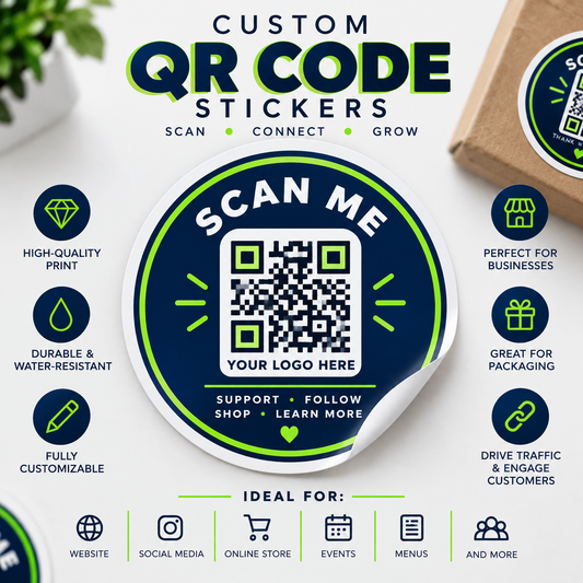 Custom QR Code Stickers