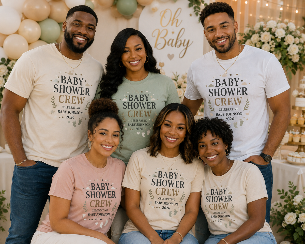 Baby Shower Crew Custom T-Shirts