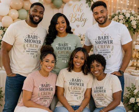 Baby Shower Crew Custom T-Shirts